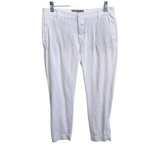 Closed Pants Made In Italy White Size 28 Cotton Cropped Winston